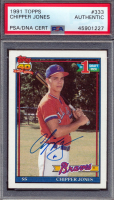 Chipper Jones Signed 1991 Topps #333 RC (PSA) at PristineAuction.com