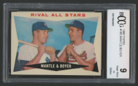 Mickey Mantle / Ken Boyer 1960 Topps #160 Rival All-Stars (BCCG 9) at PristineAuction.com