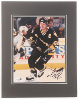 Mario Lemieux Signed Penguins 11x14 Custom Matted Photo Display (JSA) at PristineAuction.com