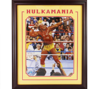 Hulk Hogan Signed WWE Custom Framed Photo (MAB) at PristineAuction.com
