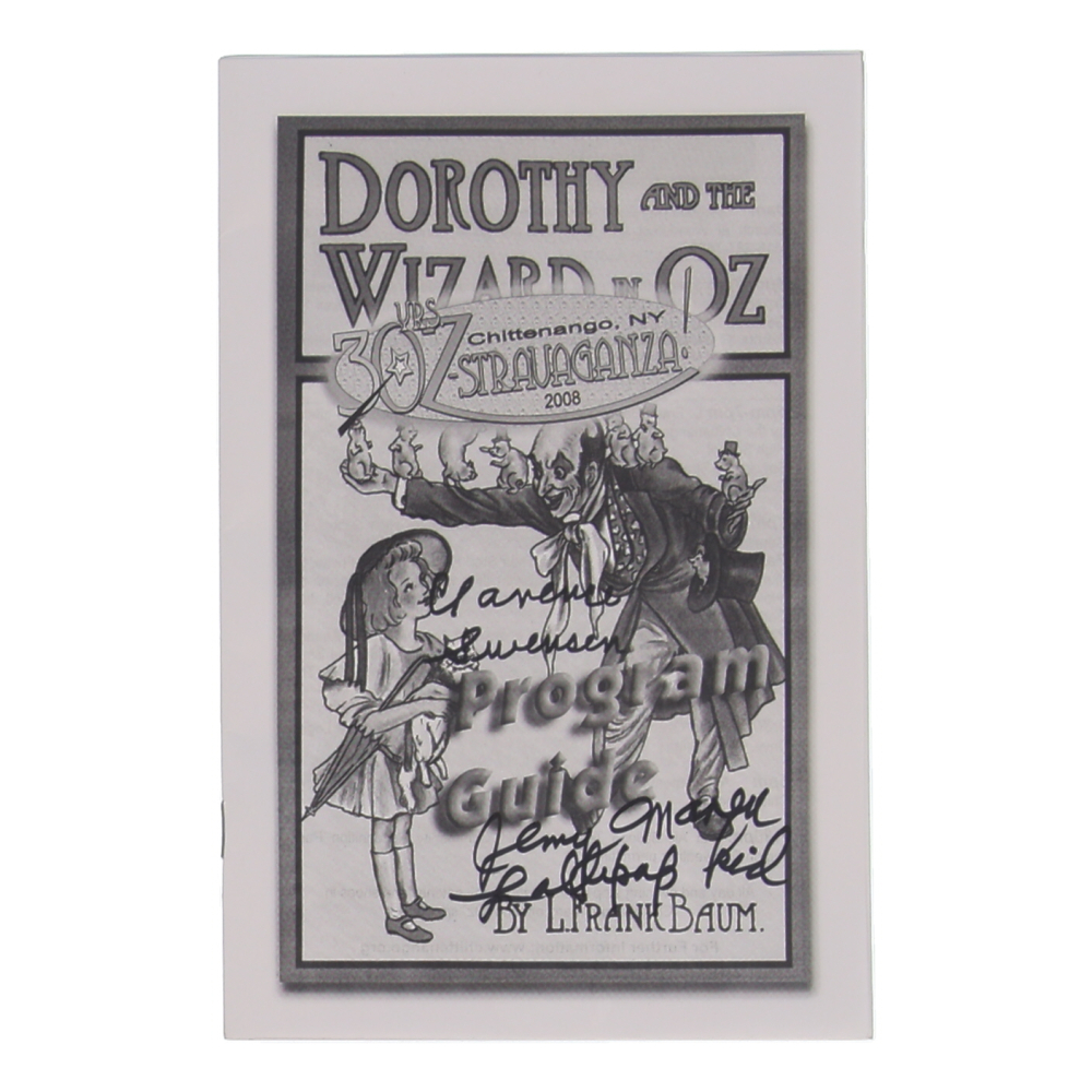 Clarence Swenson &Jerry Maren Signed 2008 Oz-Stravaganza Program Guide Inscribed "Lollipop Kid" (JSA) at PristineAuction.com