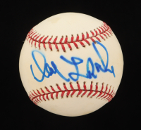 Dave LaRoche Signed Yankee Stadium Retirement Logo OML Baseball (Beckett) at PristineAuction.com