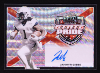 Jahmyr Gibbs 2022 Leaf Metal Draft State Pride Wave Black #SPJG1 RC #4/10 at PristineAuction.com