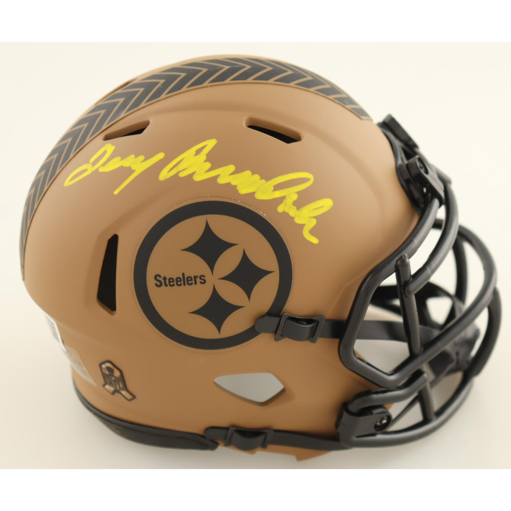 Terry Bradshaw Signed Steelers Salute To Service Alternate Speed Helmet (Beckett) at PristineAuction.com