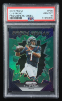 CJ Stroud 2023 Panini Prizm Prizm Break Prizms Green #6 RC (PSA 10) at PristineAuction.com
