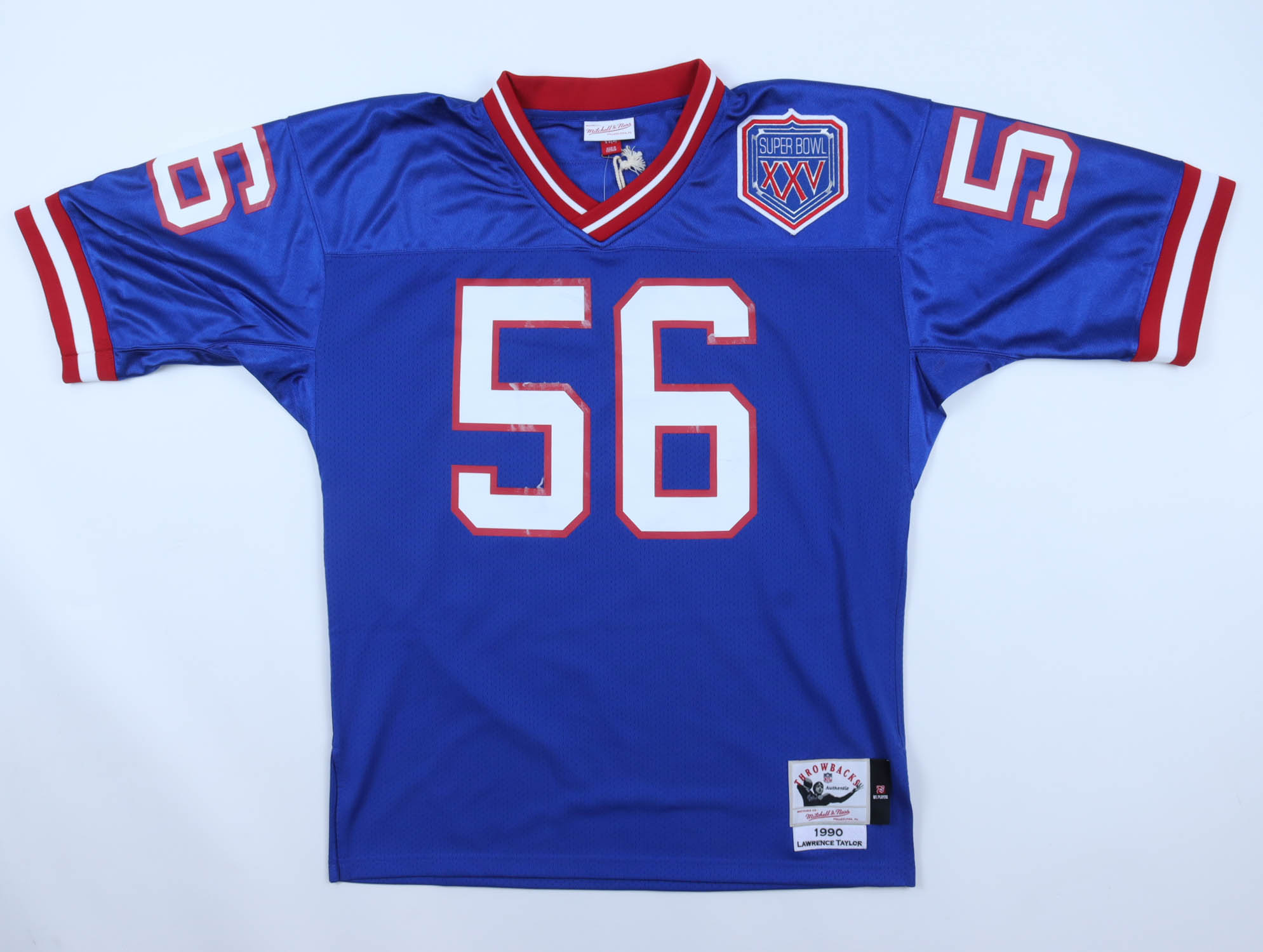 Lawrence Taylor Signed Giants Mitchell & Ness Authentic Jersey With Super Bowl XXV Patch (Fanatics) at PristineAuction.com Lawrence Taylor Signed Giants Mitchell & Ness Authentic Jersey With Super Bowl XXV Patch (Fanatics) at PristineAuction.com