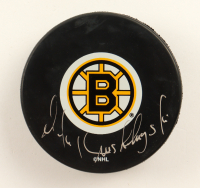 Mike Krushelnyski Signed Bruins Logo Hockey Puck (Beckett) at PristineAuction.com