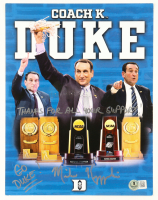 Mike "Coach K" Krzyzewski Signed Duke Blue Devils 8x10 Photo Inscribed "Thanks for all your support!" & "Go Duke!" (Beckett) at PristineAuction.com