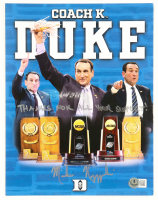 Mike "Coach K" Krzyzewski Signed Duke Blue Devils 8x10 Photo Inscribed "Thanks for all your support!" & "Go Duke!" (Beckett) at PristineAuction.com