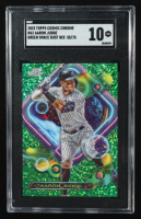 Aaron Judge 2023 Topps Cosmic Chrome Green Space Dust Refractors #62 #55/75 (SGC 10) at PristineAuction.com