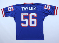 Lawrence Taylor Signed Giants Mitchell & Ness Authentic Jersey Inscribed "HOF 99" With Super Bowl XXV Patch (Fanatics) at PristineAuction.com