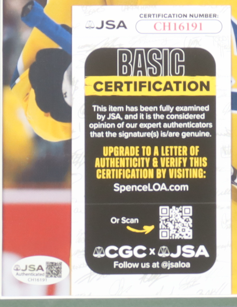 Victor Hedman Signed Team Sweden 11x14 Custom Matted Photo Display (JSA) at PristineAuction.com Victor Hedman Signed Team Sweden 11x14 Custom Matted Photo Display (JSA) at PristineAuction.com