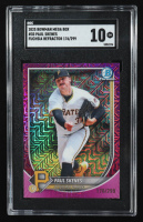 Paul Skenes 2025 Bowman Chrome Mega Box Fuchsia Refractors #30 #176/299 RC (SGC 10) at PristineAuction.com