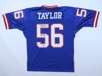 Lawrence Taylor Signed Giants Mitchell & Ness Authentic Jersey Inscribed "HOF 99" With Super Bowl XXV Patch (Fanatics) at PristineAuction.com