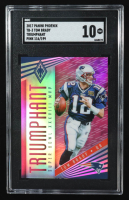 Tom Brady 2017 Panini Phoenix Triumphant Pink #3 #116/199 (SGC 10) at PristineAuction.com