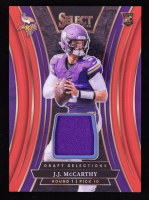 JJ McCarthy 2024 Select Draft Selections Memorabilia Prizm Red #10 RC at PristineAuction.com