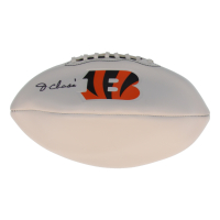 Ja'Marr Chase Signed Bengals Logo Football (Fanatics) at PristineAuction.com