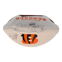 Joe Burrow Signed Bengals Logo Football (Fanatics) at PristineAuction.com