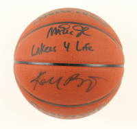 Kobe Bryant & Magic Johnson Signed NBA Basketball Inscribed "Lakers 4 Life". (Beckett & PSA) at PristineAuction.com