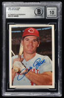 Pete Rose Signed 1985 Topps Rose #105 / Reds Smiling '60s (BGS | Autograph Graded 10) at PristineAuction.com