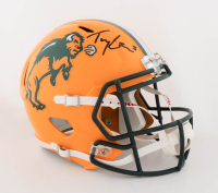 Trey Lance Signed North Dakota State Bison Full Size Speed Helmet (Beckett) at PristineAuction.com