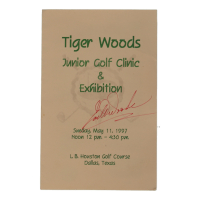 Earl Woods Signed "Tiger Woods Junior Golf Clinic" Program Guide (Beckett) at PristineAuction.com