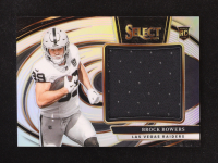 Brock Bowers 2024 Select Jumbo Rookie Swatch Prizm #8 RC #6/149 at PristineAuction.com