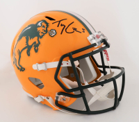 Trey Lance Signed North Dakota State Bison Full Size Speed Helmet (Beckett) at PristineAuction.com