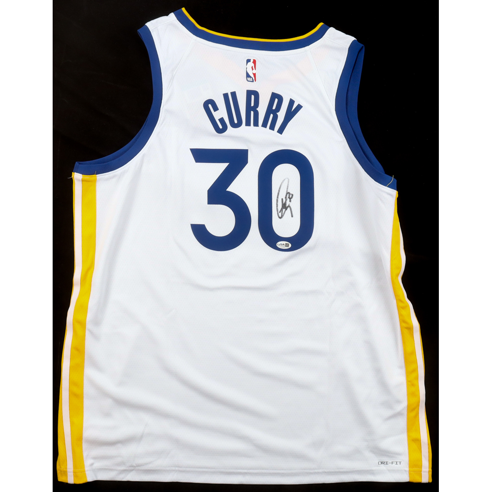 Steph Curry Signed Warriors Nike Authentic Jersey (JSA
