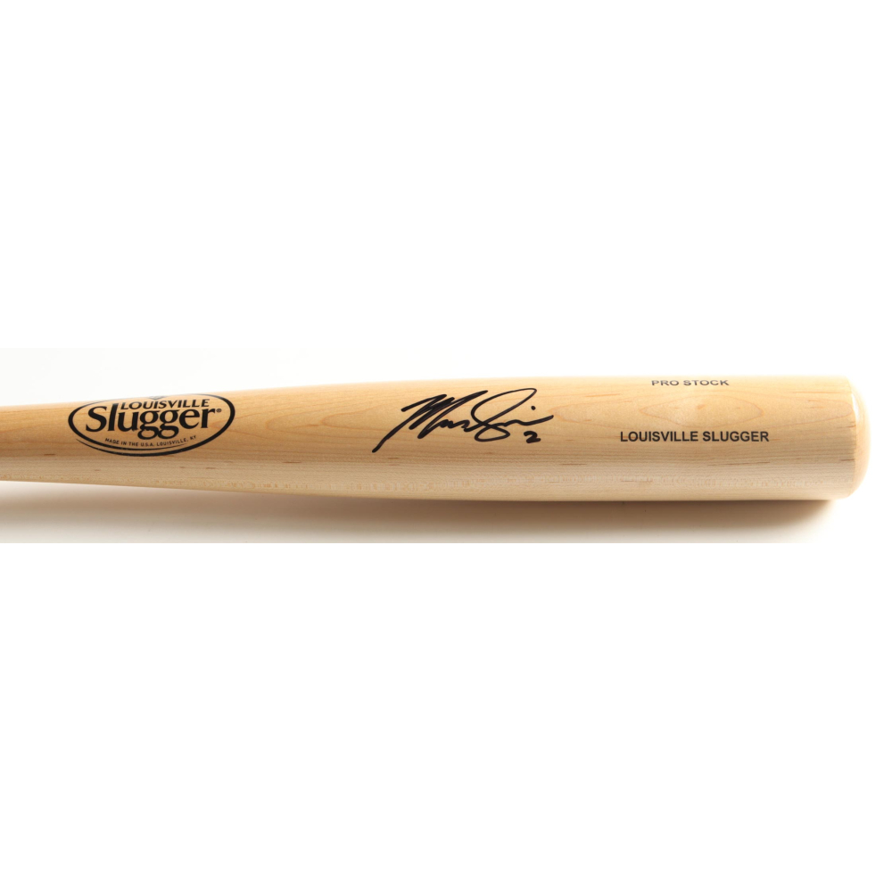Marcus Semien Signed Louisville Slugger Pro Stock Baseball Bat (Beckett) at PristineAuction.com