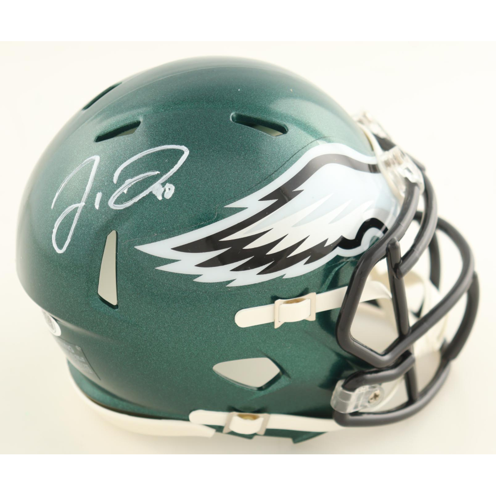 Jordan Davis Signed Eagles Speed Mini Helmet (JSA) at PristineAuction.com