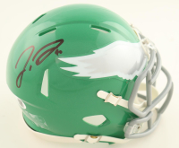 Jordan Davis Signed Eagles Throwback Speed Mini Helmet (JSA) at PristineAuction.com
