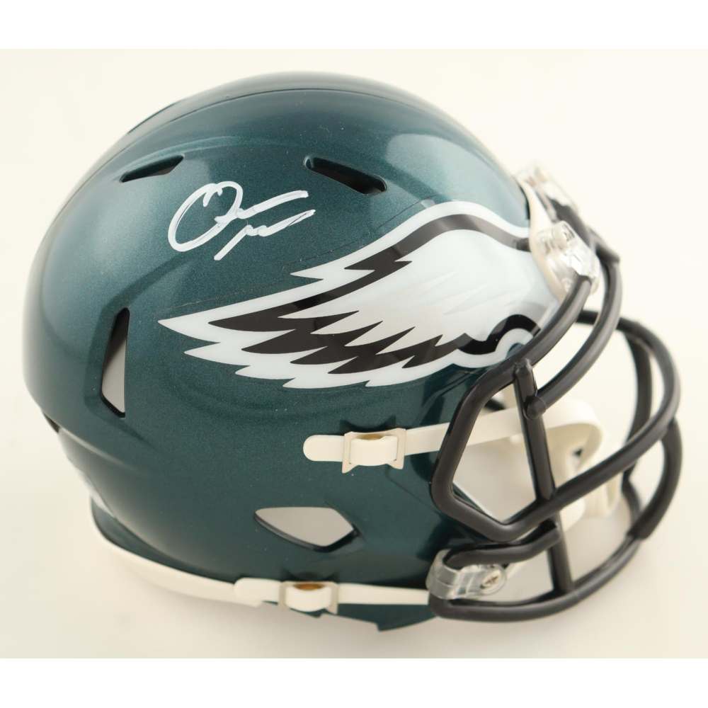 Quinyon Mitchell Signed Eagles Speed Mini Helmet (JSA) at PristineAuction.com