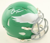 Quinyon Mitchell Signed Eagles Throwback Speed Mini Helmet (JSA) at PristineAuction.com