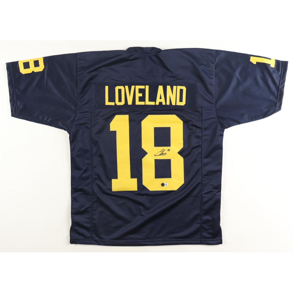 Colston Loveland Signed Jersey (Beckett) at PristineAuction.com