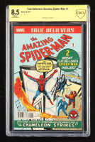 Stan Lee Signed 2017 "True Believers: Amazing Spider-Man" Issue #1 Marvel Comic Book (CBCS 8.5) at PristineAuction.com