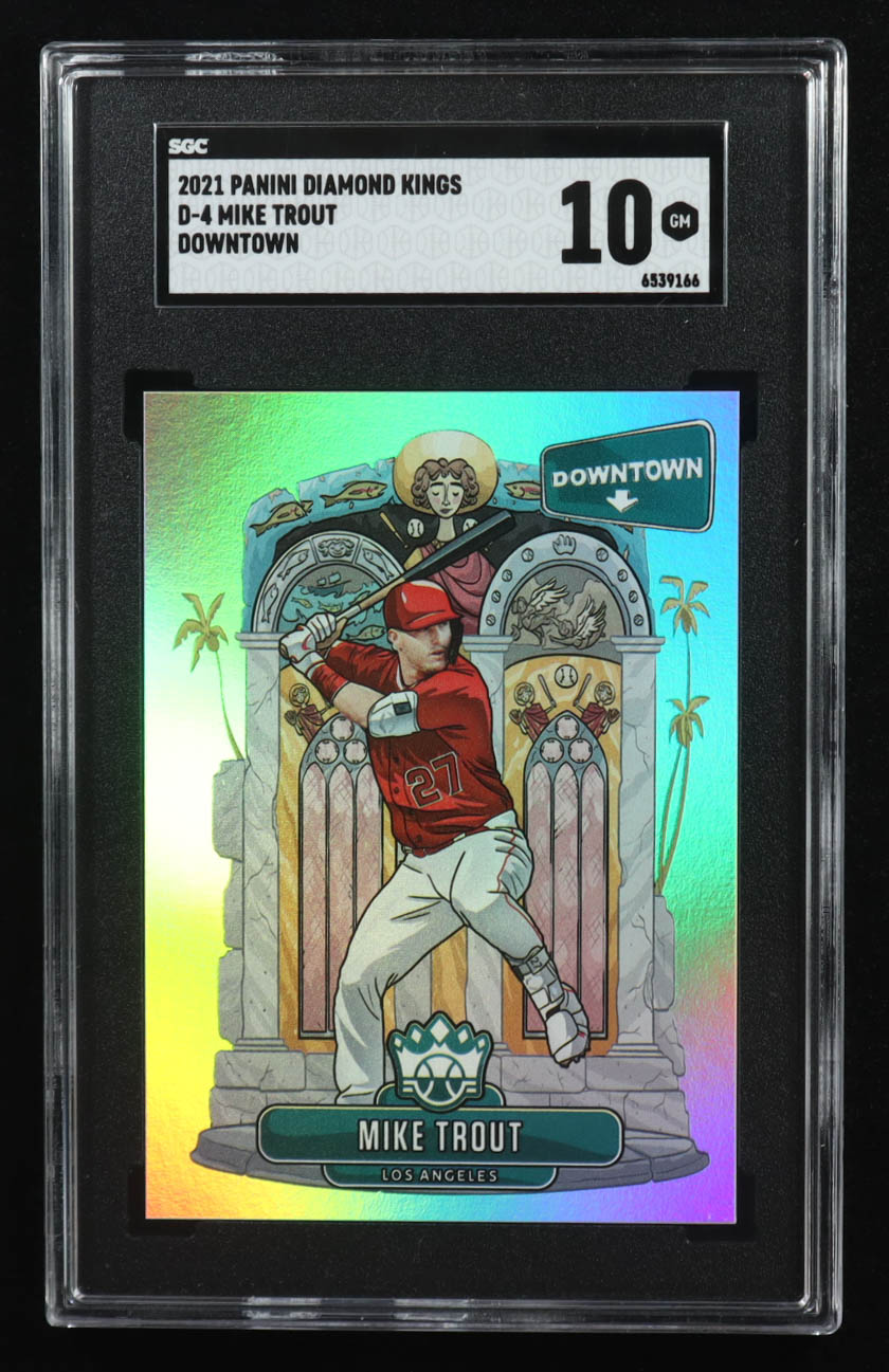 Mike Trout 2021 Diamond Kings Downtown #4 (SGC 10) at PristineAuction.com Mike Trout 2021 Diamond Kings Downtown #4 (SGC 10) at PristineAuction.com
