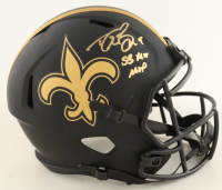 Drew Brees Signed Saints Full-Size Eclipse Alternate Speed Helmet Inscribed "SB XLIV MVP" (Beckett) at PristineAuction.com