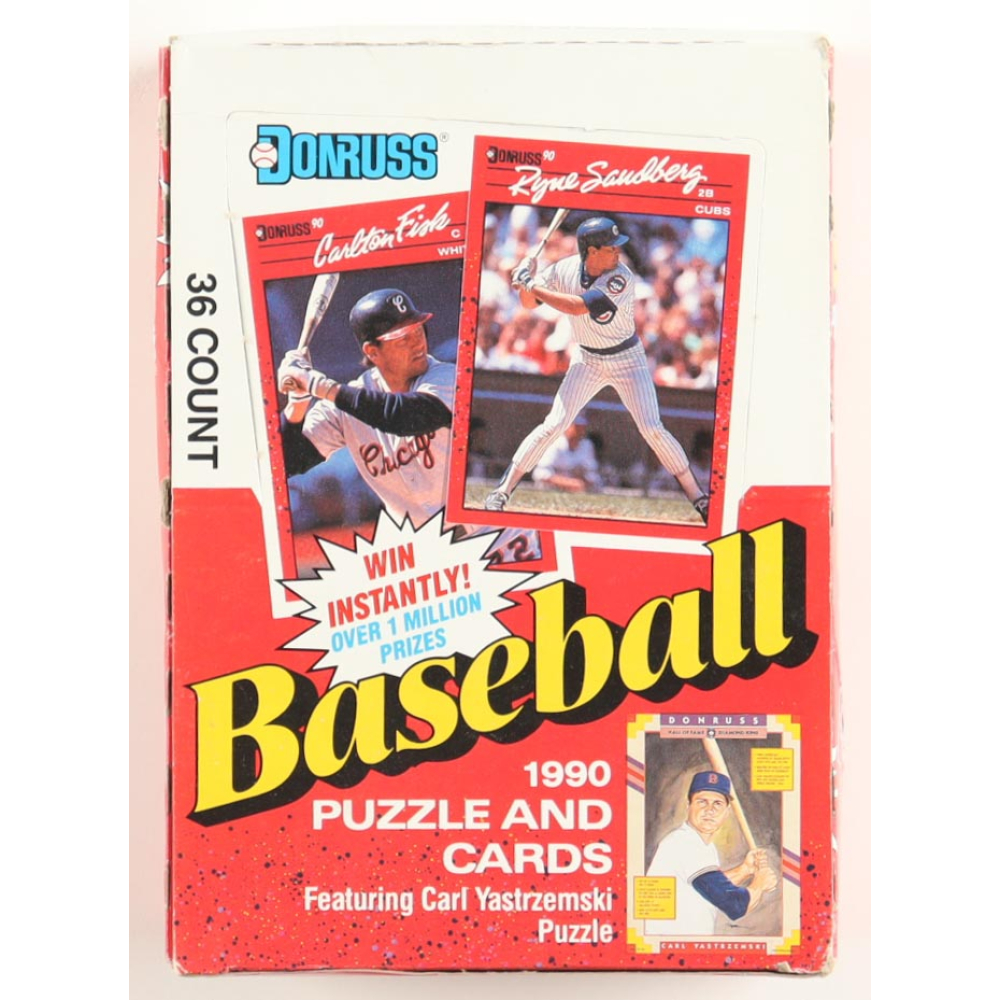 1990 Donruss Baseball Wax Box with (36) Packs at PristineAuction.com