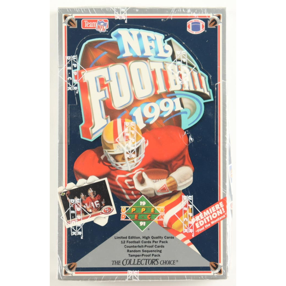 1991 Upper Deck Premiere Edition Football Box with (36) Packs at PristineAuction.com