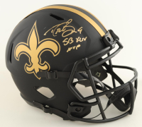 Drew Brees Signed Saints Full-Size Eclipse Alternate Speed Helmet Inscribed "SB XLIV MVP" (Beckett) at PristineAuction.com