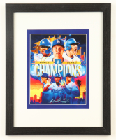 "Shohei Ohtani & Dodgers World Series Champions" LE Custom Framed Lithograph Print Display Signed by Anthony Douglas (Douglas) at PristineAuction.com