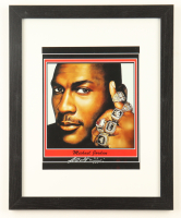 "Michael Jordan" LE Custom Framed Lithograph Print Display Signed by Anthony Douglas (Douglas) at PristineAuction.com