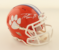 Travis Etienne Signed Clemson Tigers Speed Mini Helmet (Beckett) at PristineAuction.com