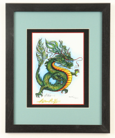 "Dragon" LE Custom Framed Lithograph Print Display Signed by Anthony Douglas (Douglas) at PristineAuction.com