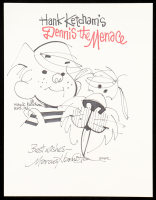 Marcus Hamilton Signed  "Dennis the Menace" 8x10 Sketch (Beckett) at PristineAuction.com