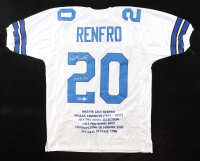 Mel Renfro Signed Career Highlight Stat Jersey Inscribed "HOF 96" (Beckett) at PristineAuction.com