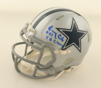 Larry Cole Signed Cowboys Speed Mini Helmet Inscribed "SB Champ" (Fanatics) at PristineAuction.com