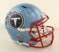 Earl Campbell Signed Titans Full-Size Flash Alternate Speed Helmet Inscribed "HOF 91" (Beckett) at PristineAuction.com