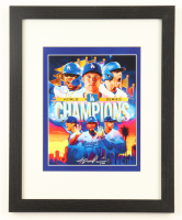 "Shohei Ohtani & Dodgers World Series Champions" LE Custom Framed Lithograph Print Display Signed by Anthony Douglas (Douglas) at PristineAuction.com